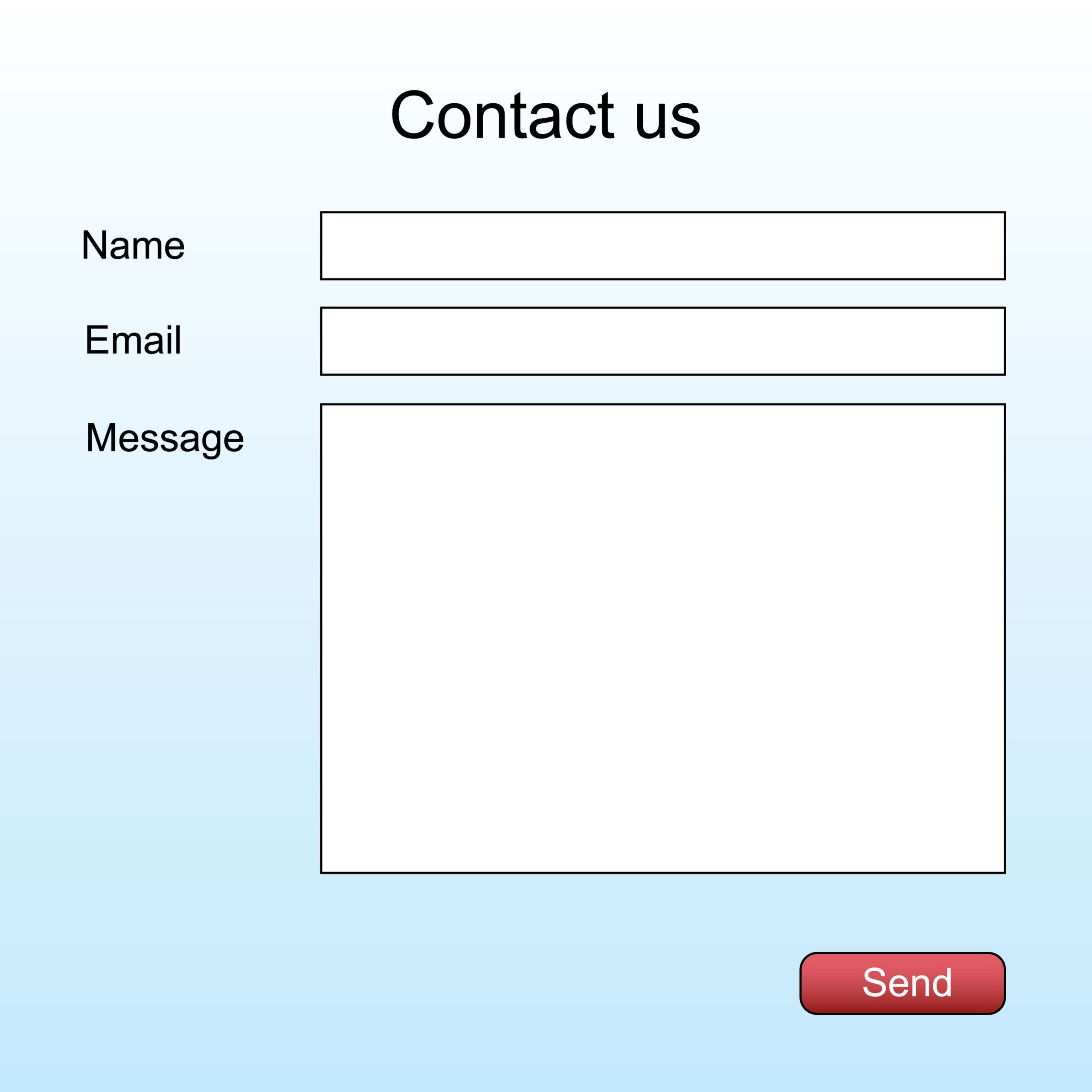 generate a contact form using AI for your website